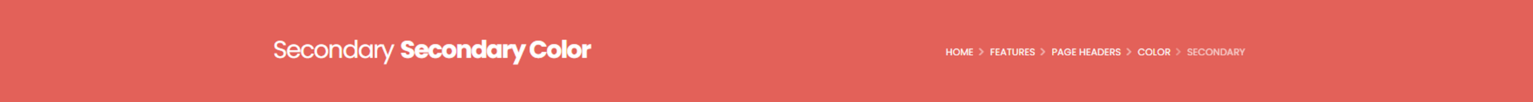 Color Secondary