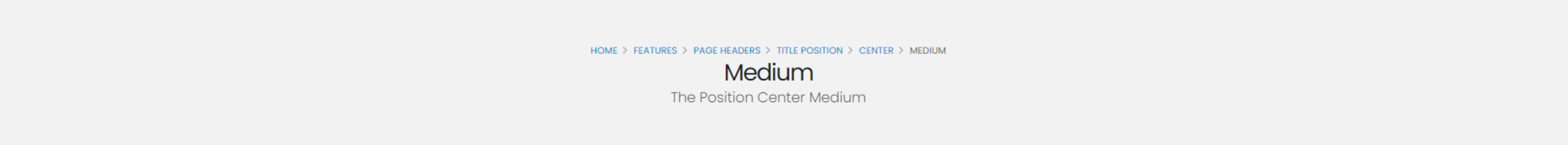The Position Center Medium